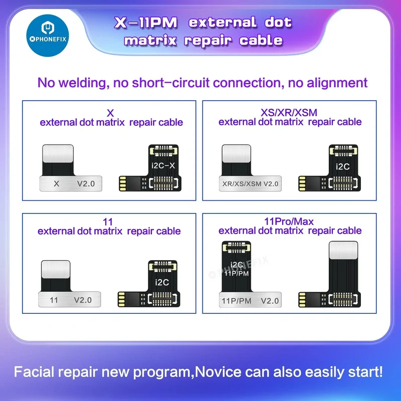 Câble de réparation matriciel i2C pour iPhone Face ID sans soudure