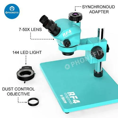 Microscope trinoculaire à zoom 7050-010X RF-7TVP-YS50W avec écran HD