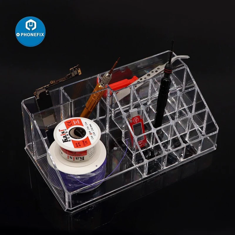 Boîte de rangement multifonctionnelle pour outils de réparation de téléphones portables RF-ST13