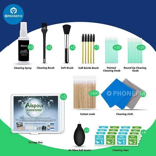 Kit de nettoyage multifonction pour téléphone portable, écouteurs, tablette, ordinateur portable