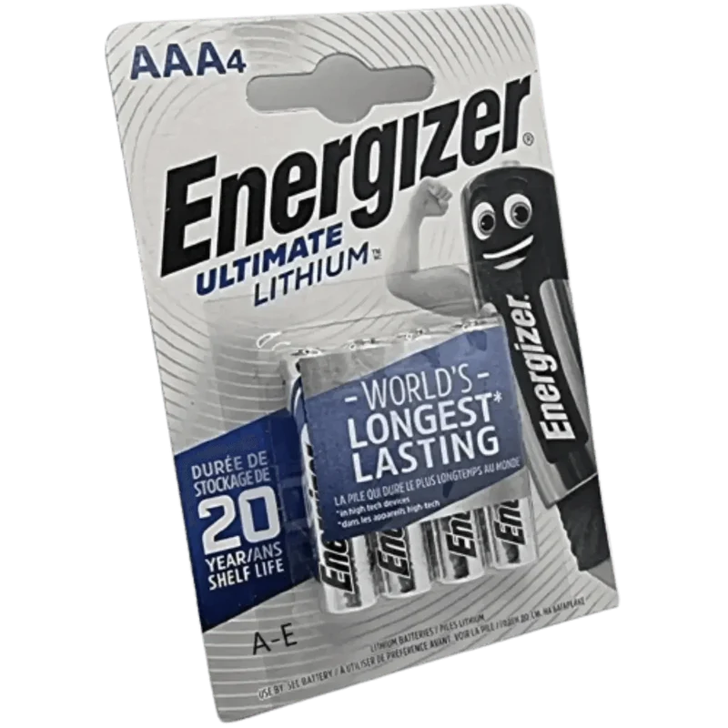 Piles Lithium AAA 1.5V Energizer Ultimate L92 – Blister 4 Piles