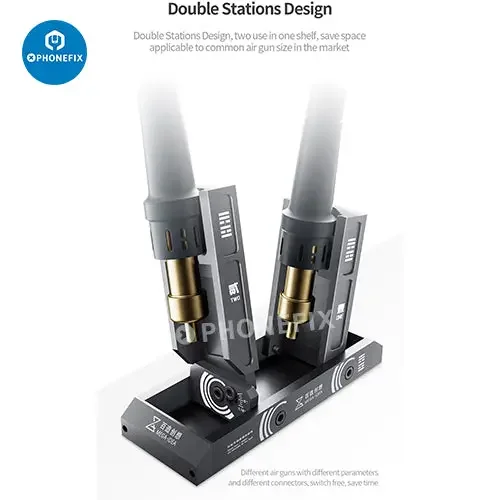 Support de pistolet à air comprimé à angle réglable Mega-Idea, double station
