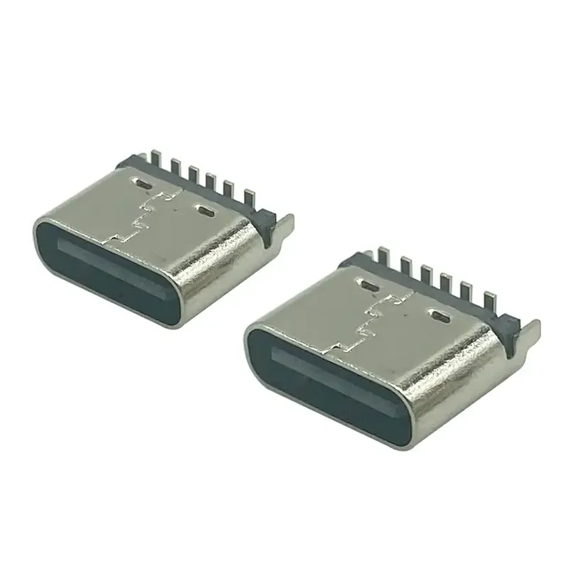 Connecteurs de charge USB 3.0 Type C 6 broches femelles verticales