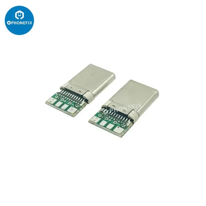 Connecteur de prise mâle OTG USB 3.1 Type C 4 broches à souder