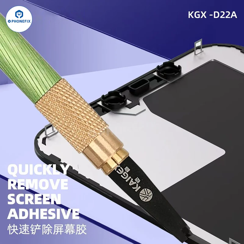 Kit de lames pour retirer la colle du processeur Kaigexin, grattoir à copeaux, couteau à levier