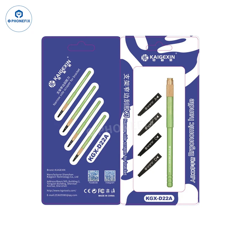 Kit de lames pour retirer la colle du processeur Kaigexin, grattoir à copeaux, couteau à levier
