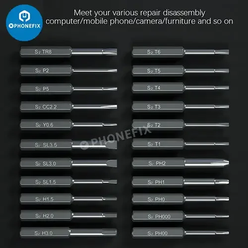 Jeu de tournevis pour dissolvant de colle OCA électrique iDrive Mechanic