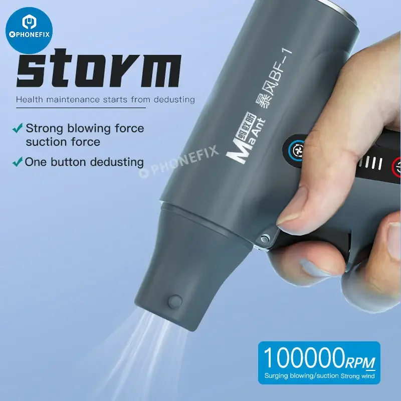 Pistolet de nettoyage de poussière pour ventilateur à turbine aspirante MaAnt BF-1