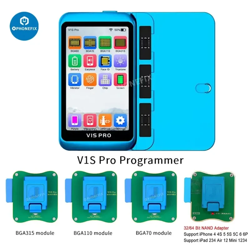 Programmateur JCID V1S PRO BGA315 BGA110 BGA70 pour iPhone iPad