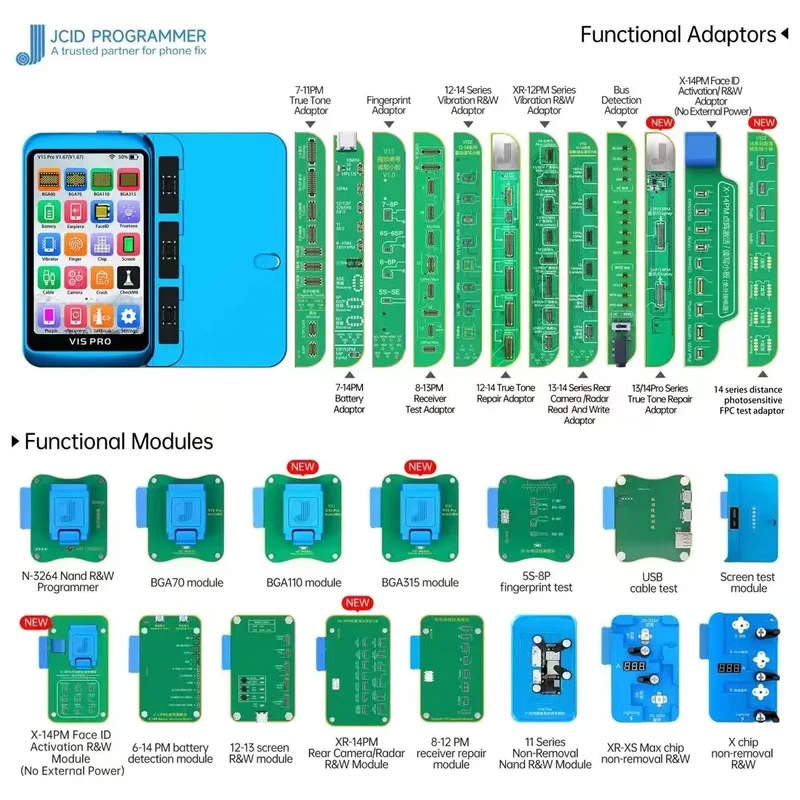 Programmateur JCID V1S PRO BGA315 BGA110 BGA70 pour iPhone iPad