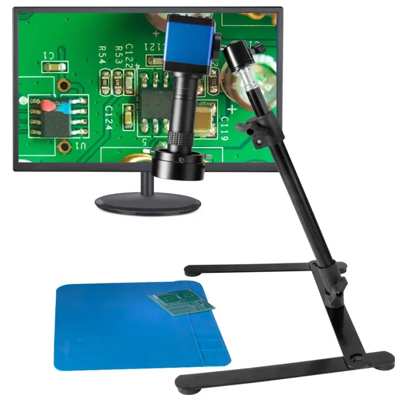 Microscope vidéo électronique avec loupe pour appareil photo numérique HDMI VGA