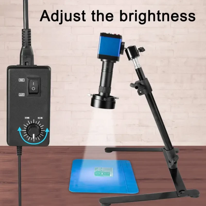 Microscope vidéo électronique avec loupe pour appareil photo numérique HDMI VGA