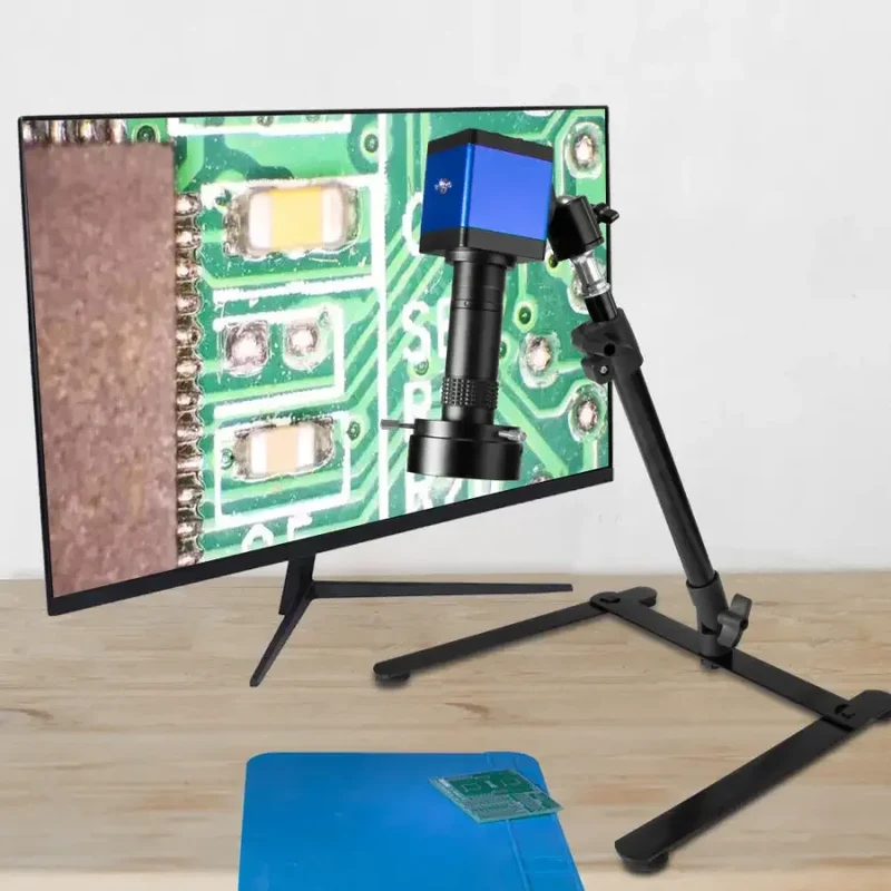 Microscope vidéo électronique avec loupe pour appareil photo numérique HDMI VGA