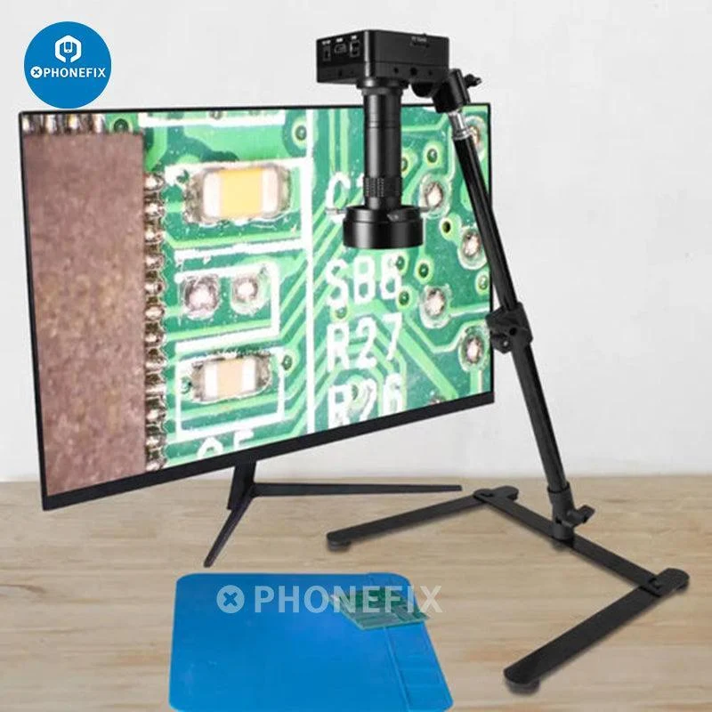 Caméra industrielle numérique 38 MP HDMI USB Support de microscope Réparation de processeur