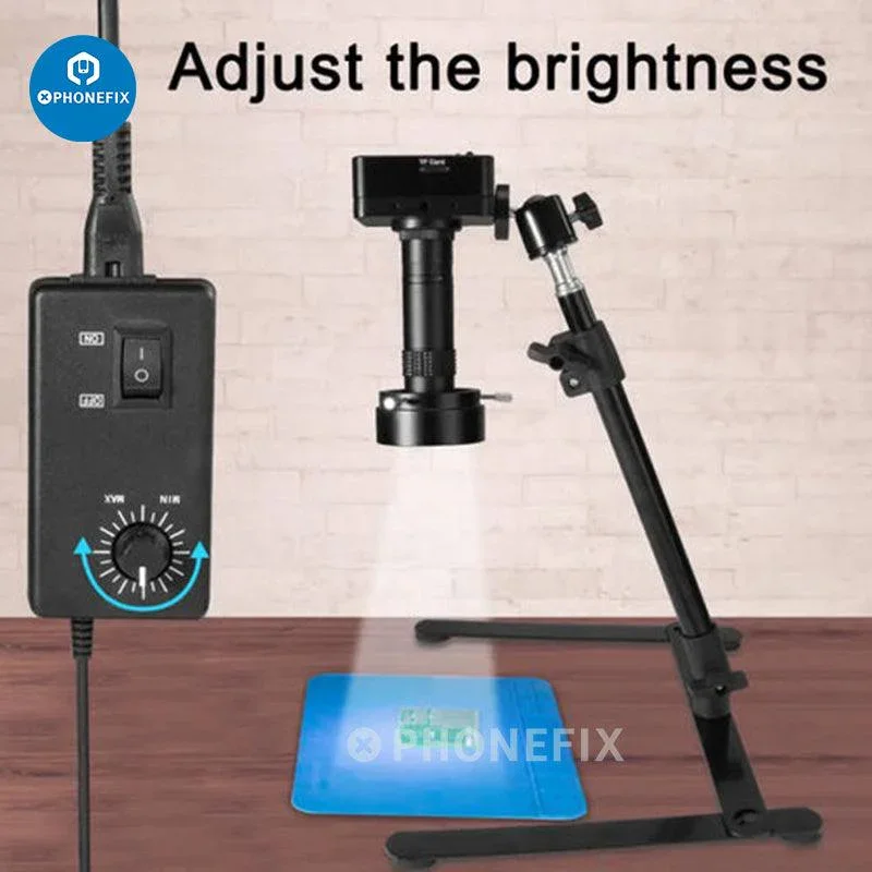 Caméra industrielle numérique 38 MP HDMI USB Support de microscope Réparation de processeur