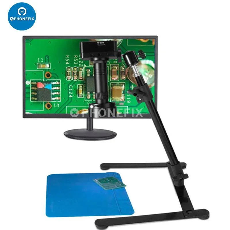 Caméra industrielle numérique 38 MP HDMI USB Support de microscope Réparation de processeur