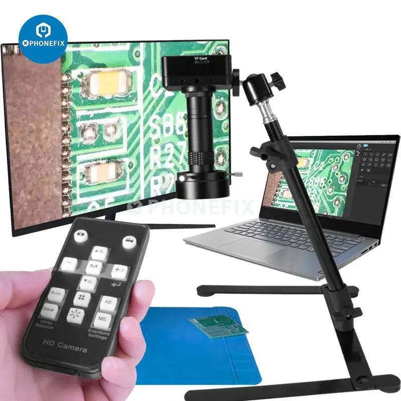 Caméra industrielle numérique 38 MP HDMI USB Support de microscope Réparation de processeur