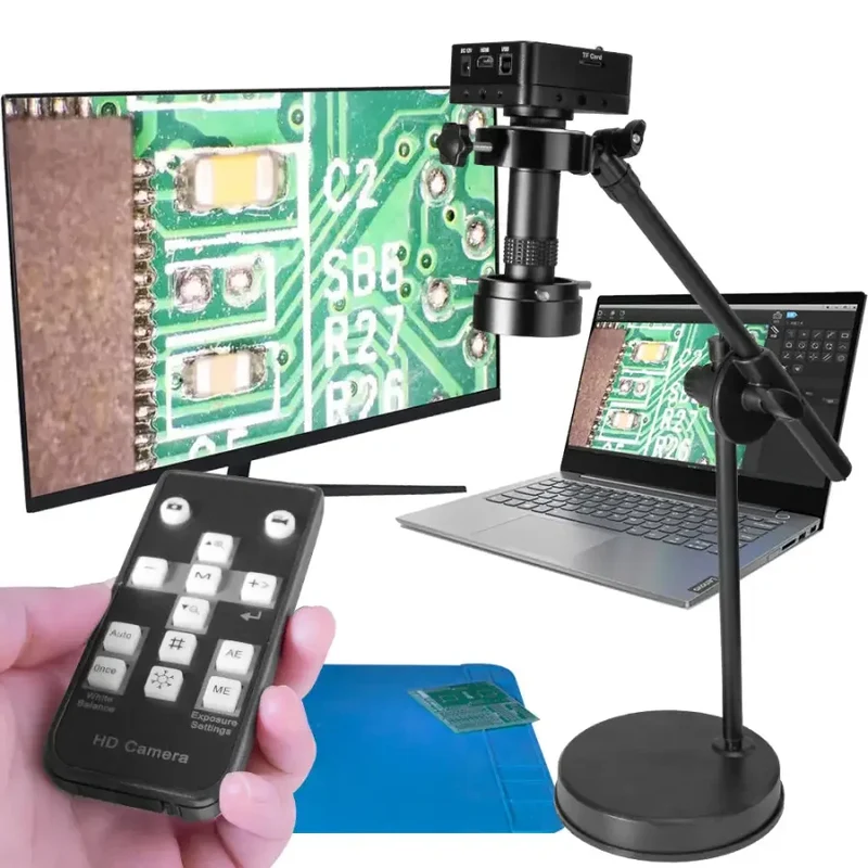 Caméra HDMI 38P 1080MP Microscope industriel USB Soudure CMS
