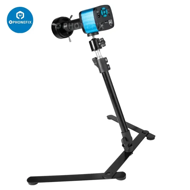 Kit de microscope numérique 4K 48MP avec objectif zoom pour caméra industrielle