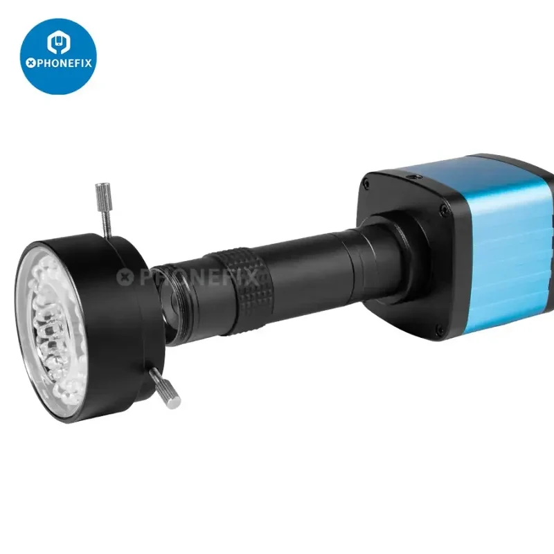 Kit de microscope numérique 4K 48MP avec objectif zoom pour caméra industrielle