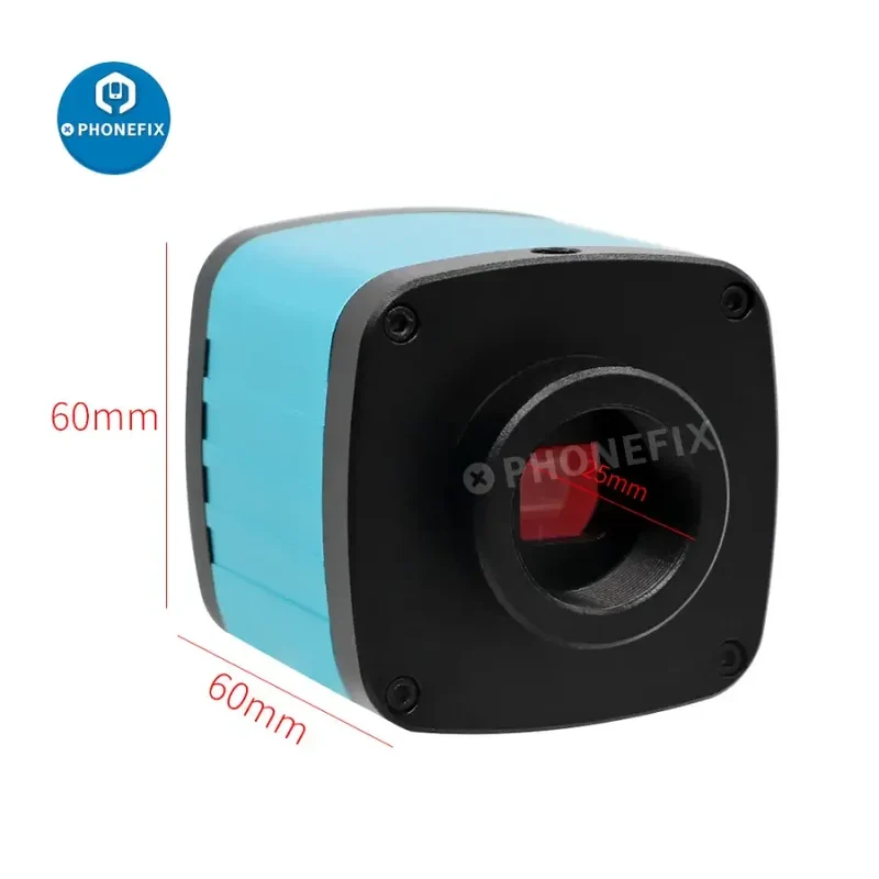 Kit de microscope numérique 4K 48MP avec objectif zoom pour caméra industrielle