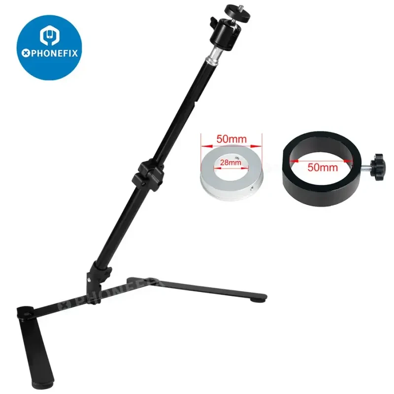 Kit de microscope numérique 4K 48MP avec objectif zoom pour caméra industrielle