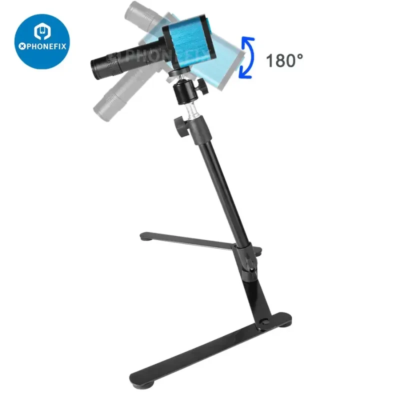 Kit de microscope numérique 4K 48MP avec objectif zoom pour caméra industrielle
