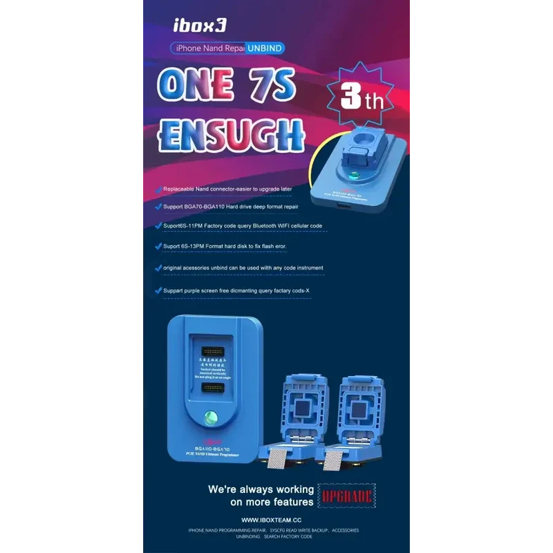 Programmateur NAND iBox3 BGA70 BGA110 pour iPhone 6-13 Pro Max