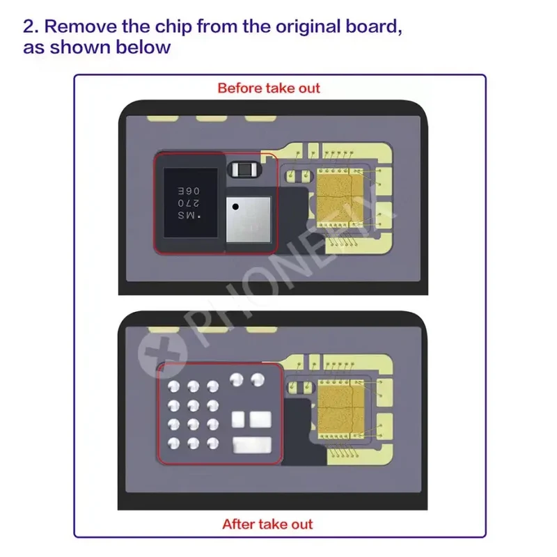 Puce intégrée de réparation Face ID i2C FA02 FA05 pour iPhone X-15 Pro Max