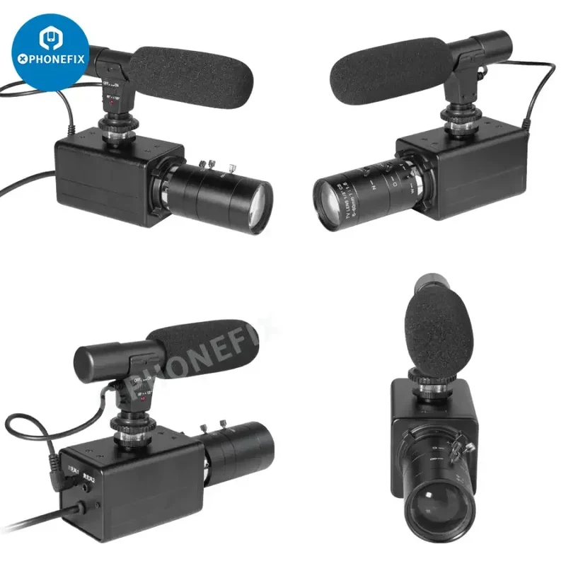 Webcam USB 5.0K 4 MP, zoom optique 10x, caméra HD avec microphone