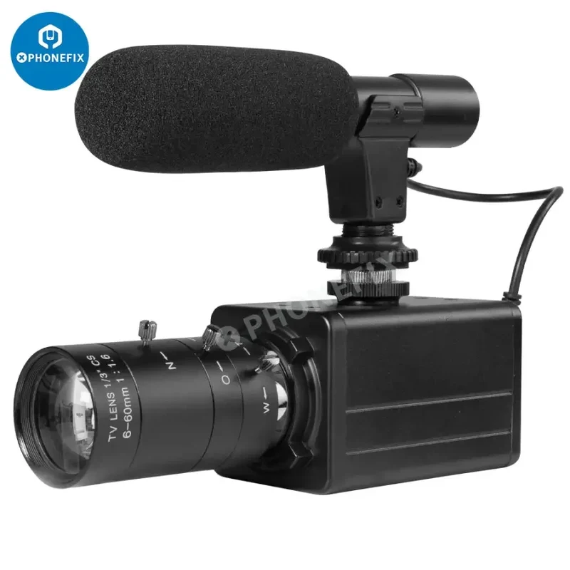 Webcam USB 5.0K 4 MP, zoom optique 10x, caméra HD avec microphone