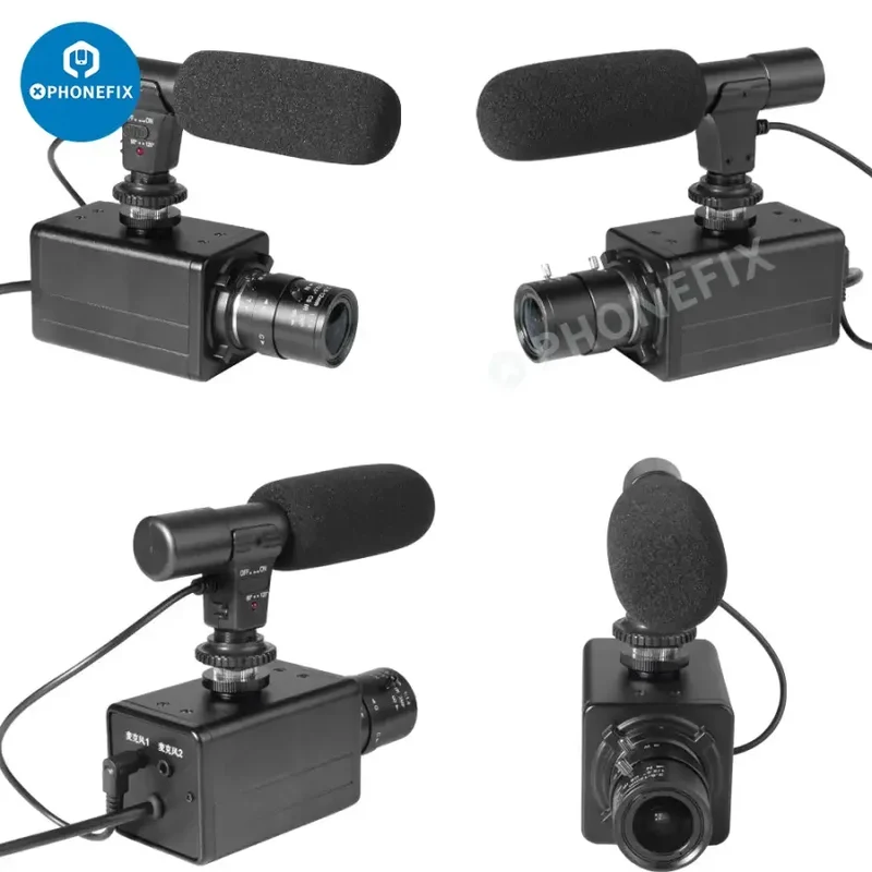 Webcam USB 5.0K 4 MP, zoom optique 10x, caméra HD avec microphone