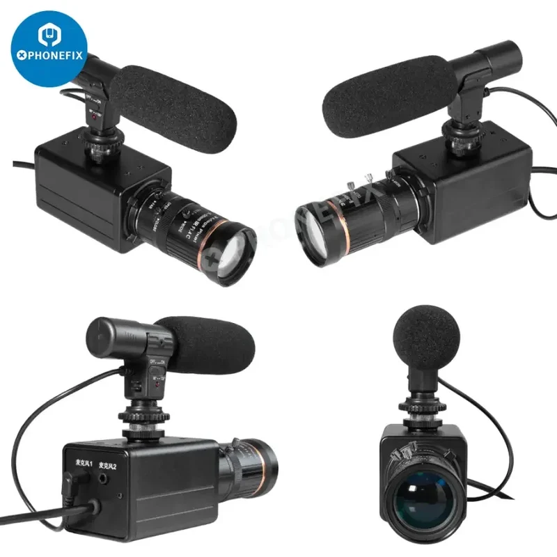 Webcam USB 5.0K 4 MP, zoom optique 10x, caméra HD avec microphone