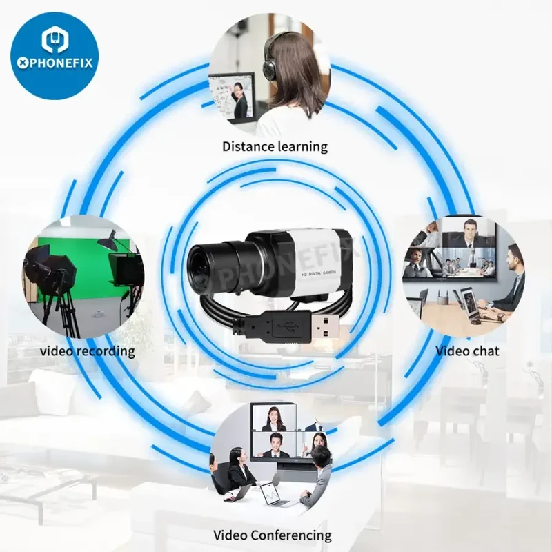 Webcam USB UVC haute vitesse 2.0 MP MJPG HD