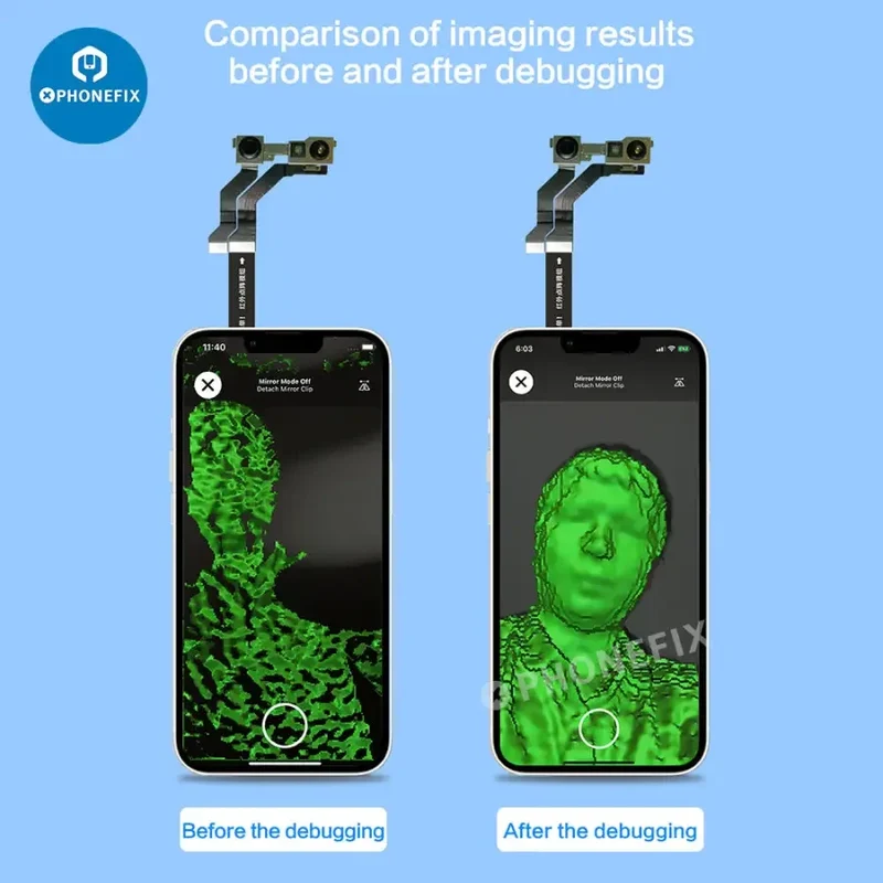 Câble de test matriciel infrarouge I2C pour iPhone X-13 Pro Max