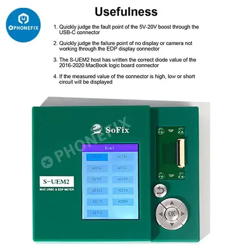Compteur EDP USBC S-UEM2 pour réparation de carte mère MacBook