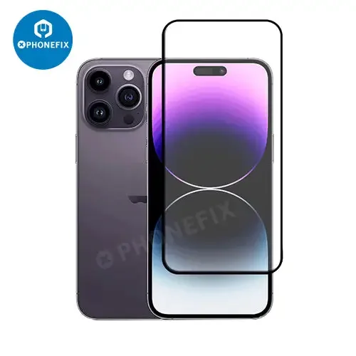 Film protecteur d'écran en verre trempé 3D HD pour iPhone X-15 Promax