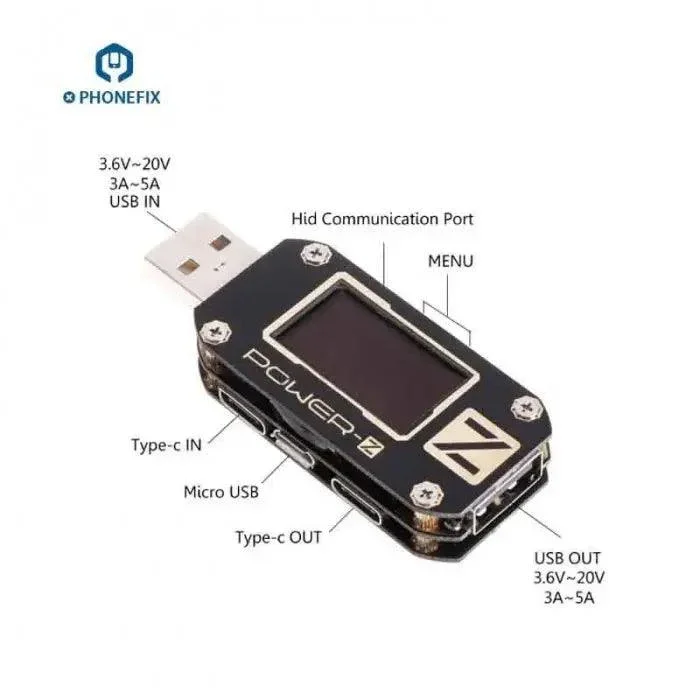 Testeur numérique USB KM001 POWER-Z, détecteur de tension et de courant de type C