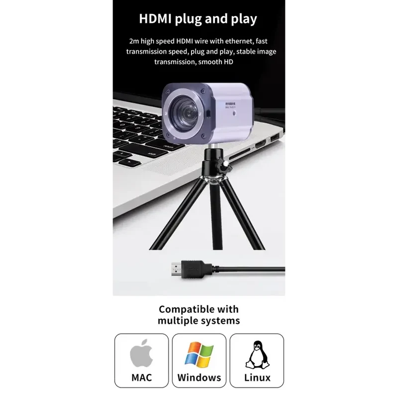 Module de caméra 10P à mise au point automatique 1080X pour diffusion en direct