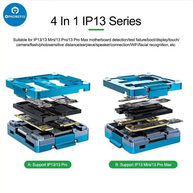 Testeur de carte mère intermédiaire 010 en 4 Relife T-1 pour iPhone 13 Pro Max