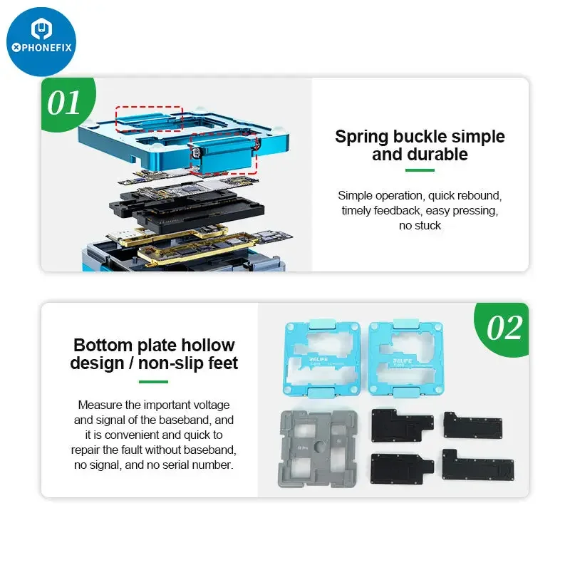 Testeur de carte mère intermédiaire 010 en 4 Relife T-1 pour iPhone 13 Pro Max