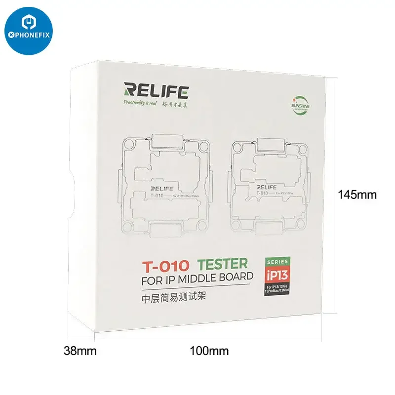 Testeur de carte mère intermédiaire 010 en 4 Relife T-1 pour iPhone 13 Pro Max