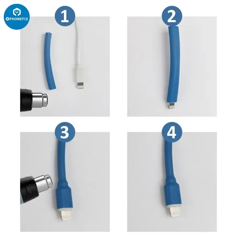 Gaines thermorétractables prédécoupées 2UUL 6 mm, 8 mm, 10 mm, 200 pièces/ensemble