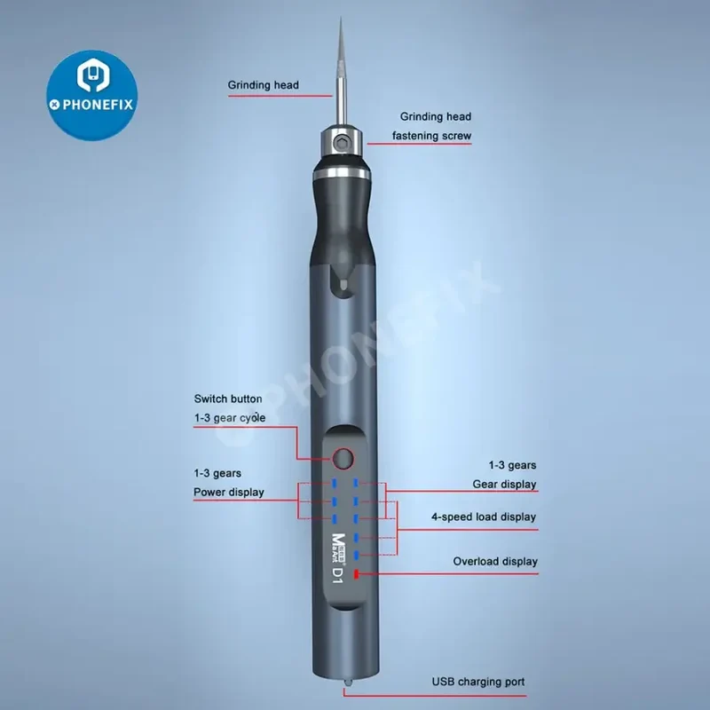 Stylo de polissage électrique MA-Ant D1, dissolvant de colle, polissage, découpe