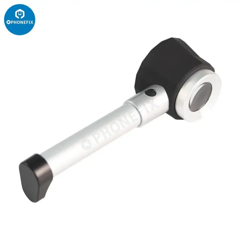 Loupe portative 45X avec éclairage et échelle, loupe pliante