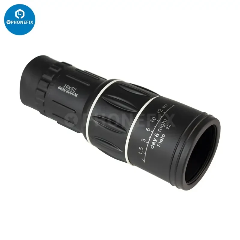 Télescope monoculaire à zoom double focale 16x52, portée HD 66 m/8000 XNUMX m