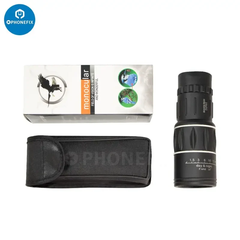 Télescope monoculaire à zoom double focale 16x52, portée HD 66 m/8000 XNUMX m