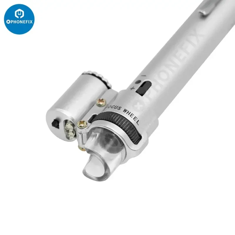 Loupe de poche LED 100X pour microscope