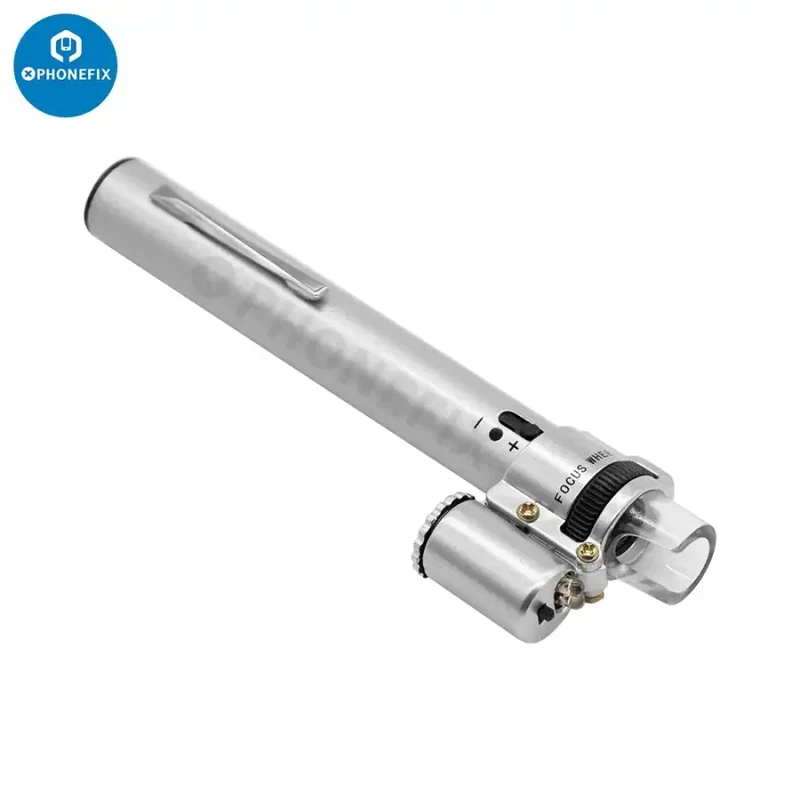 Loupe de poche LED 100X pour microscope