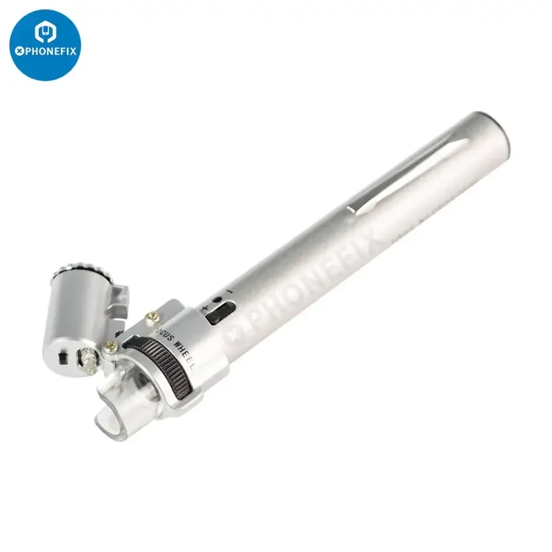 Loupe de poche LED 100X pour microscope